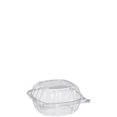 Karat® CONTAINER PLASTIC CLEAR HINGED 1-COMPARTMENT 6X6