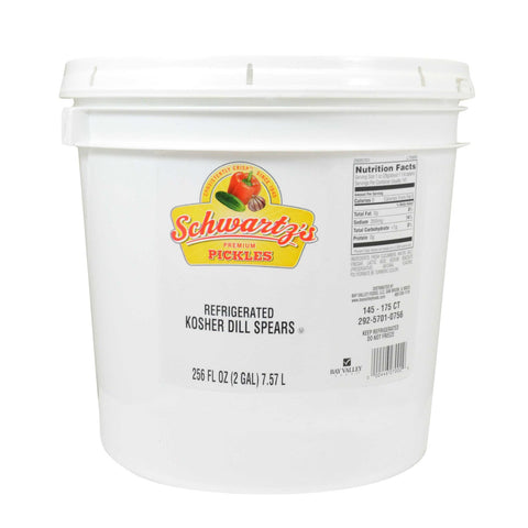 Bay Valley Foods 700B Kosher Spear Dill Pickle, 2 Gallon.