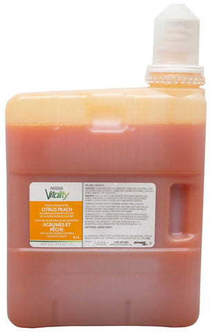 Nestle Vitality Citrus Peach Concentrate, 3 Liter -- 3 per case.