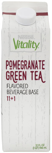 Sunkist 11 Plus 1 Pomegranate Green Tea Flavored Beverage Base, 32 Fluid Ounce -- 6 per case