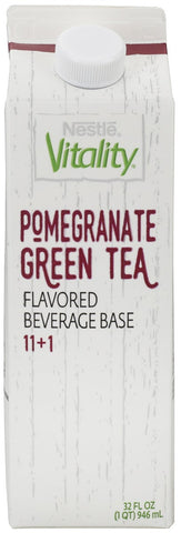 Sunkist 11 Plus 1 Pomegranate Green Tea Flavored Beverage Base, 32 Fluid Ounce -- 6 per case
