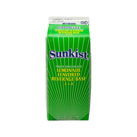 Sunkist 5 Plus 1 5 Percentage Frozen Concentrate Lemonade Beverages Base, 64 Fluid Ounce -- 6 per case.