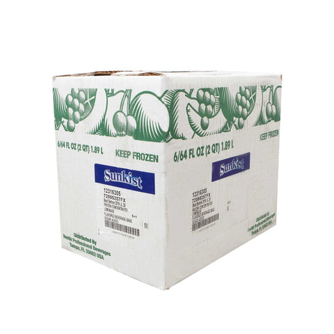 Sunkist 5 Plus 1 5 Percentage Frozen Concentrate Lemonade Beverages Base, 64 Fluid Ounce -- 6 per case.