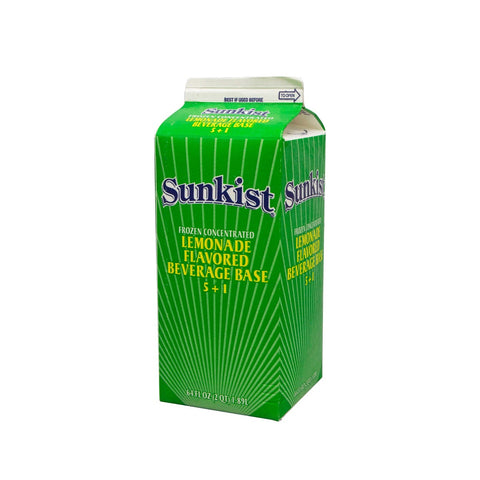 Sunkist 5 Plus 1 5 Percentage Frozen Concentrate Lemonade Beverages Base, 64 Fluid Ounce -- 6 per case.