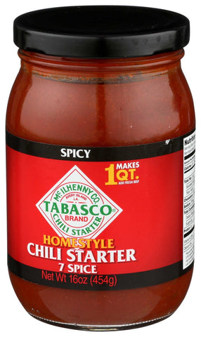 Tabasco Seven Spice Homestyle Chili Starter, 16 Ounce -- 6 per case