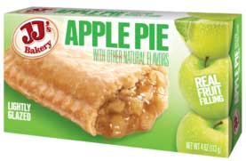JJs Bakery Apple Cherry Boston Cream Strawberry and Cream Pie - Shipper -- 96 per case