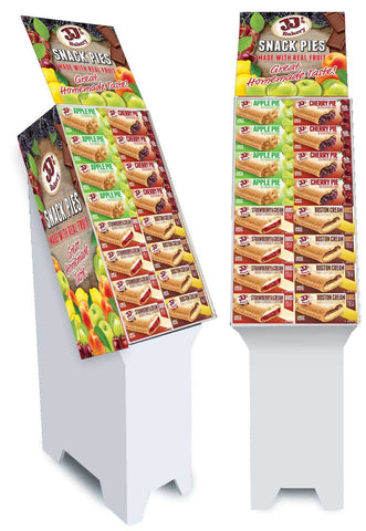 JJs Bakery Apple Cherry Boston Cream Strawberry and Cream Pie - Shipper -- 96 per case