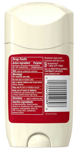 Old Spice Timber Invisible Solid Antiperspirant / Deodorant -- 36 per case.