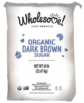 Wholesome Sweeteners Organic Dark Brown Sugar, 50 Pound.