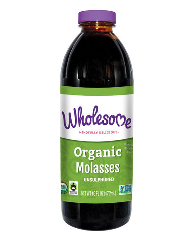 Wholesome Sweeteners Fair Trade Certified Organic Blackstrap Molasses, 16 Fluid Ounce -- 12 per case