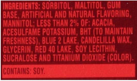 Dentyne Fire Spicy Cinnamon Sugar Free Gum, 0.8 Ounce -- 162 per case