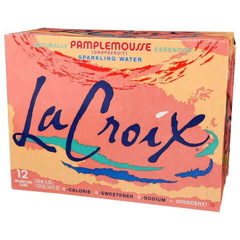 Lacroix Grapefruit Sparkling Water, 12 Fluid Ounce Can - 12 per pack -- 2 packs per case.