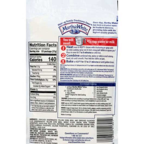 Martha White Yellow Cornbread Mix, 6.5 Ounce -- 12 per case