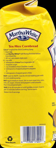 Martha White Self Rising Yellow Corn Meal Mix, 5 Pound -- 8 per case.