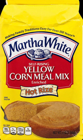 Martha White Self Rising Yellow Corn Meal Mix, 5 Pound -- 8 per case.