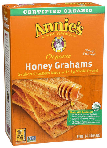 Annies Homegrown Organic Honey Graham Cracker, 14.4 Ounce -- 12 per case