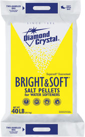 Cargill Salt Diamond Crystal Pellets with Softener Care Formula Salt, 40 Pound.