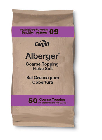 Cargill Alberger Coarse Topping Flake Salt, 50 Pound