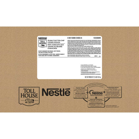 Nestle Toll House Peanut Butter Cookie Dough, 1.5 Ounce -- 240 per case.
