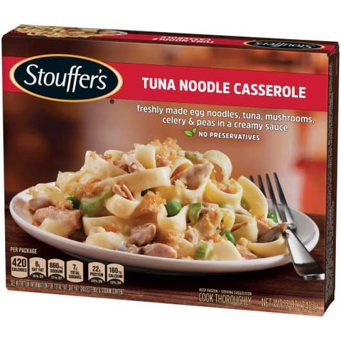 Nestle Stouffers Entree Homestyle Classics Tuna Noodle Casserole, 12 Ounce -- 12 per case.