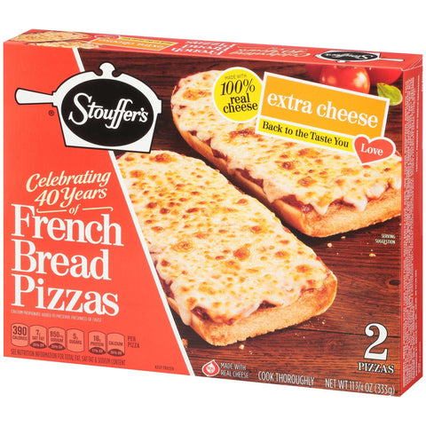Stouffers Extra Cheese French Bread Pizza, 11.75 Ounce -- 10 per case.