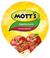 Motts Unsweetened Strawberry Apple Sauce, 4.5 Ounce -- 72 per case