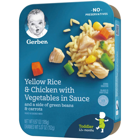 Gerber Graduates Lil Entrees - Chicken Vegetable and Rice, 6.67 Ounce -- 8 per case.