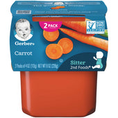 Gerber 2nd Foods Carrot Baby Food, 8 Ounce -- 8 per case.