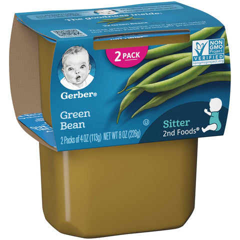 Gerber 2nd Foods Green Beans Baby Food, 8 Ounce -- 8 per case.
