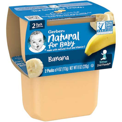 Gerber 2nd Foods Banana Baby Food, 8 Ounce -- 8 per case