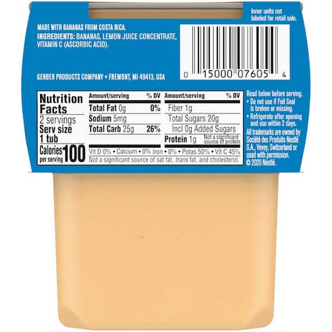 Gerber 2nd Foods Banana Baby Food, 8 Ounce -- 8 per case