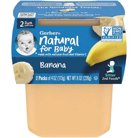 Gerber 2nd Foods Banana Baby Food, 8 Ounce -- 8 per case