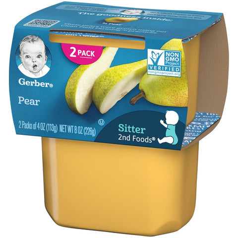 Gerber 2nd Foods Pear Baby Food, 8 Ounce -- 8 per case.