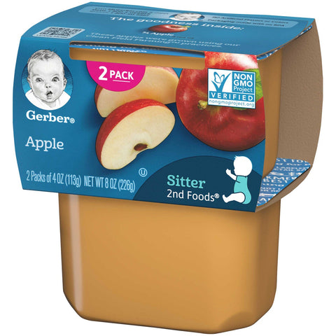 Gerber 2nd Foods Applesauce Baby Food, 8 Ounce -- 8 per case.