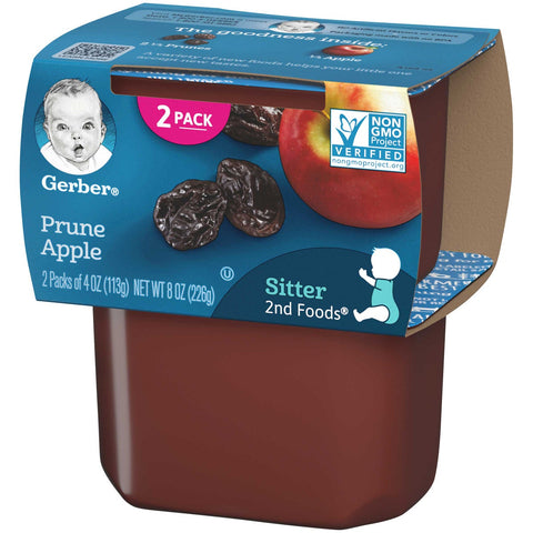 Gerber 2nd Food Prunes with Apples Baby Food, 8 Ounce -- 8 per case.