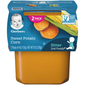 Gerber 2nd Food Sweet Potatoes and Corn Baby Food, 8 Ounce -- 8 per case.