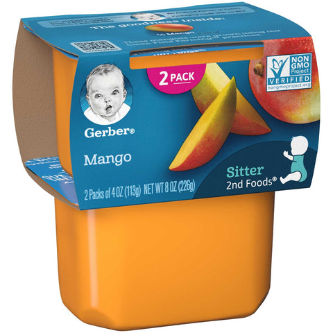 Gerber 2nd Foods Mango Baby Food, 8 Ounce -- 8 per case.