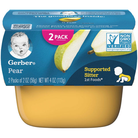 Gerber Pear 1st Food - Multi Pack, 4 Ounce -- 8 per case.