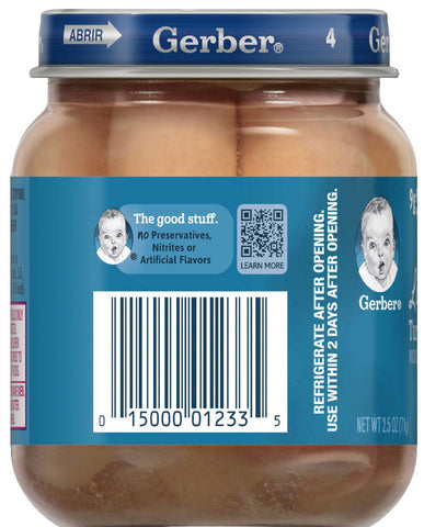 Gerber Lil Sticks Turkey Sticks, 2.5 Ounce Glass Jar -- 10 per case