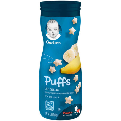 Gerber Puffs Banana Baby Snack, 1.48 Ounce -- 6 per case.