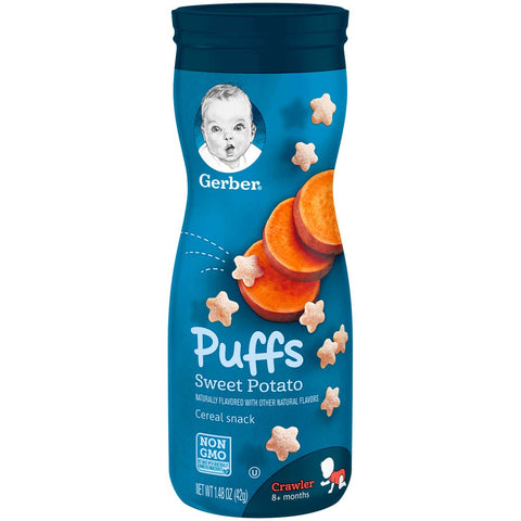 Gerber Puffs Sweet Potato Baby Snack, 1.48 Ounce -- 6 per case.