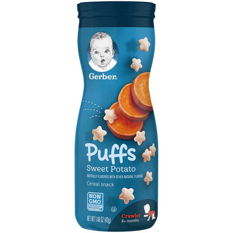 Gerber Puffs Sweet Potato Baby Snack, 1.48 Ounce -- 6 per case.
