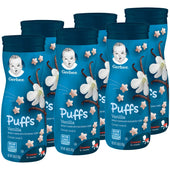Gerber Graduates Vanilla Puffs Cereal Snack, 4.8 Ounce -- 6 per case