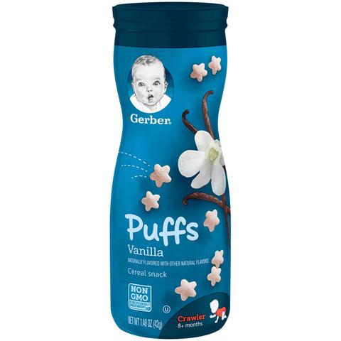 Gerber Graduates Vanilla Puffs Cereal Snack, 4.8 Ounce -- 6 per case