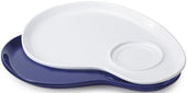 GET Enterprises Lets Party Melamine White Palette Plate with Slot -- 12 per case