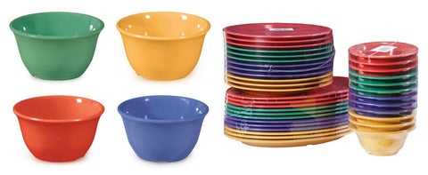GET Enterprises Diamond Mardi Gras Melamine Assorted Colors Bowl, 7 Ounce -- 48 per case