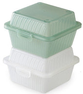 GET Enterprises Eco Takeouts Polypropylene Jade Single Entree Food Container, 4.75 x 4.75 inch -- 24 per case