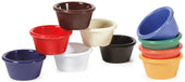 GET Enterprises Melamine Black Fluted Ramekin, 2 Ounce -- 48 per case