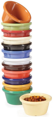 GET Enterprises Melamine Black Ramekin, 2 Ounce -- 48 per case