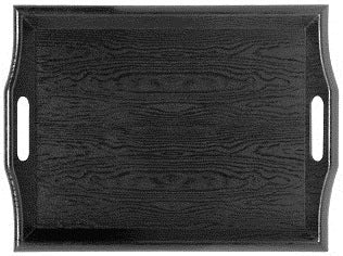 GET Enterprises SAN Plastic Black Room Service Tray, 19 x 14.25 inch -- 6 per case